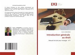 Introduction générale au droit - KUENGIENDA, Martin