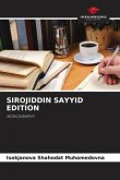 SIROJIDDIN SAYYID EDITION