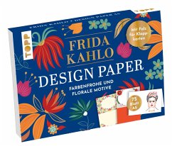 Design Paper Frida Kahlo A5. Mit Falz für Klappkarten - Blum, Ludmila