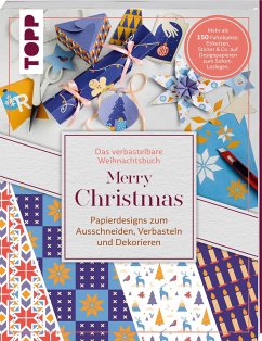 Das verbastelbare Weihnachtsbuch: Merry Christmas. Papierdesigns zum Ausschneiden, Verbasteln und Dekorieren. - Lindgrün, Louise