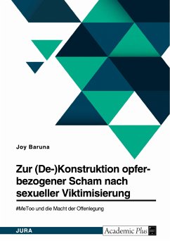 Zur (De-)Konstruktion opferbezogener Scham nach sexueller Viktimisierung. #MeToo und die Macht der Offenlegung (eBook, PDF) - Baruna, Joy