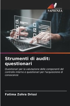 Strumenti di audit: questionari - Drissi, Fatima Zohra