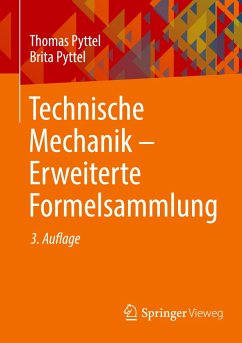 Technische Mechanik - Erweiterte Formelsammlung - Pyttel, Thomas;Pyttel, Brita