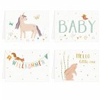 Mini-Grußkarten - Willkommen