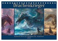 Drachenkrieger (Tischkalender 2025 DIN A5 quer), CALVENDO Monatskalender