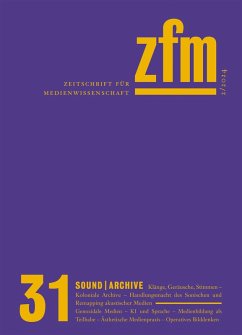 Cover Zeitschrift für Medienwissenschaft 31 (eBook, ePUB)