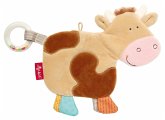sigikid 43052 - Knistertuch Kuh Kinderbunt, Babyspielzeug