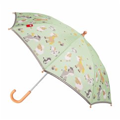 sigikid 25333 - Regenschirm Farm, Durchmesser: 75 cm, Kinderregenschirm
