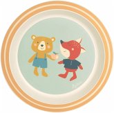 sigikid 25360 - Kinderteller Bär & Fuchs aus der Serie: 4 Freunde, Geschirr für Kinder