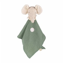sigikid 39927 - Musselintuch Elefant Tiny Tissues, Schnuffeltuch