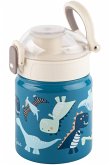 sigikid 25316 - Trinkflasche Dino 400 ml, Edelstahl/Kunststoff, petrol-weiß sigikid 25316 - Trinkflasche Dino 400 ml, Edelstahl/Kunststoff, petrol-weiß
