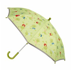 sigikid 25332 - Regenschirm Frosch, Durchmesser: 75 cm, Kinderregenschirm