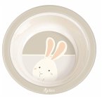 sigikid 25400 - Schüssel Hase Vanilla, Kunststoff, 21,5 cm, Kinderteller