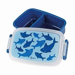 sigikid 25323 - Mini Brotdose Hai, Kunststoff, blau, 17,5x9x5cm