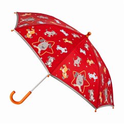 sigikid 25331 - Regenschirm Hund, Durchmesser: 75 cm, Kinderregenschirm