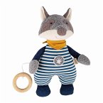 sigikid 39793 - Spieluhr Waschbär Classic, Stoffmix, grau-blau, Babyspielzeug