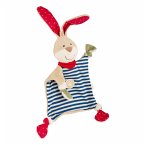 sigikid 39959 - Schnuffeltuch Hase blau gestreift Classic