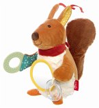 sigikid 43022 - Aktiv-Eichhörnchen Yellow, 21 cm, Babyaktivspielzeug