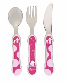 sigikid 25421 - Besteck-Set Schaf Schnuggi Classic, 3-teilig, Kinderbesteck