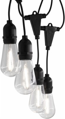 LBM 10m Smart Outdoor Light Chain - 10 x Globe Vintage