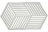 Untersetzer Hexagon Warm Grey L24