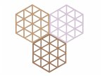 Untersetzer-Set Triangles 3 Stck. Light Terracotta/Lupine/Almond