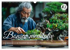 Bonsai meditativ (Wandkalender 2025 DIN A3 quer), CALVENDO Monatskalender