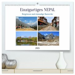 Einzigartiges NEPAL (hochwertiger Premium Wandkalender 2025 DIN A2 quer), Kunstdruck in Hochglanz