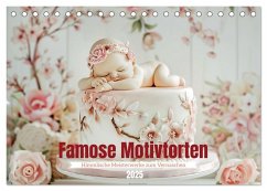 Famose Motivtorten (Tischkalender 2025 DIN A5 quer), CALVENDO Monatskalender