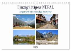 Einzigartiges NEPAL (Wandkalender 2025 DIN A4 quer), CALVENDO Monatskalender