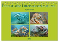 Fantastische Unterwasserkreaturen - Hybridtiere (Tischkalender 2025 DIN A5 quer), CALVENDO Monatskalender