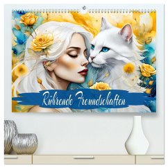 Rührende Freundschaften (hochwertiger Premium Wandkalender 2025 DIN A2 quer), Kunstdruck in Hochglanz - Calvendo;Djeric, Dusanka