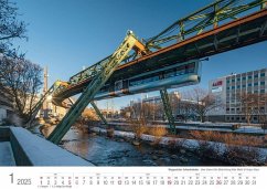 Wuppertaler Schwebebahn 2025 Bildkalender A3 Spiralbindung