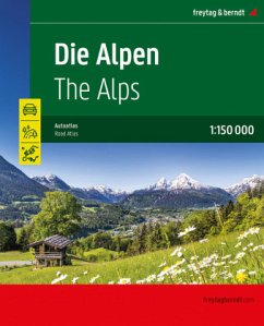 Cover Die Alpen, Autoatlas 1:150.000, freytag & berndt