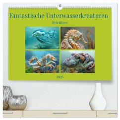 Fantastische Unterwasserkreaturen - Hybridtiere (hochwertiger Premium Wandkalender 2025 DIN A2 quer), Kunstdruck in Hochglanz