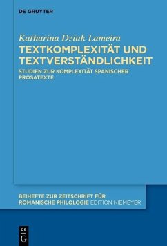Textkomplexität und Textverständlichkeit (eBook, PDF) - Lameira, Katharina Dziuk
