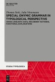 Special Onymic Grammar in Typological Perspective (eBook, PDF)