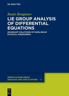 Lie Group Analysis of Differential Equations (eBook, PDF) - Ibragimov, Ranis