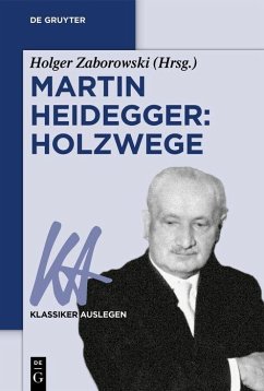 Cover Martin Heidegger: Holzwege (eBook, PDF)