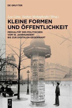 Cover Kleine Formen und Öffentlichkeit (eBook, PDF)