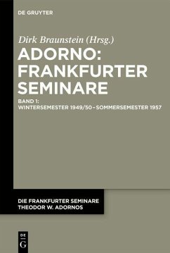 Wintersemester 1949/50 - Sommersemester 1957 (eBook, PDF)