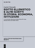 Egitto ellenistico e altri scritti di storia, economia, istituzioni (eBook, PDF)