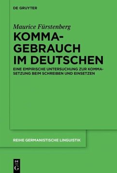 Kommagebrauch im Deutschen (eBook, PDF) - Fürstenberg, Maurice