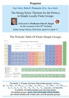 The Strong Sylow Theorem for the Prime p in Simple Locally Finite Groups (eBook, PDF) The Strong Sylow Theorem for the Prime p in Simple Locally Finite Groups (eBook, PDF)