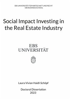 Social Impact Investing in the Real Estate Industry (eBook, ePUB)