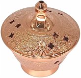 Räuchergefäß aus Messing verkupfert mit Einlegesieb (grob)