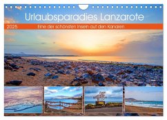 Urlaubsparadies Lanzarote (Wandkalender 2025 DIN A4 quer), CALVENDO Monatskalender