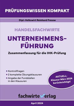 Handelsfachwirte: Unternehmensführung - Fresow, Reinhard