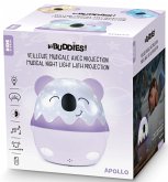 BigBen Kids, Hi Buddies! Coco Apollo Nachtlicht mit Projektor Koala, Musical Night Light with Projection, Farbe: lila
