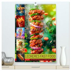 Leckeres Fast Food (hochwertiger Premium Wandkalender 2025 DIN A2 hoch), Kunstdruck in Hochglanz - Calvendo;Meutzner, Dirk